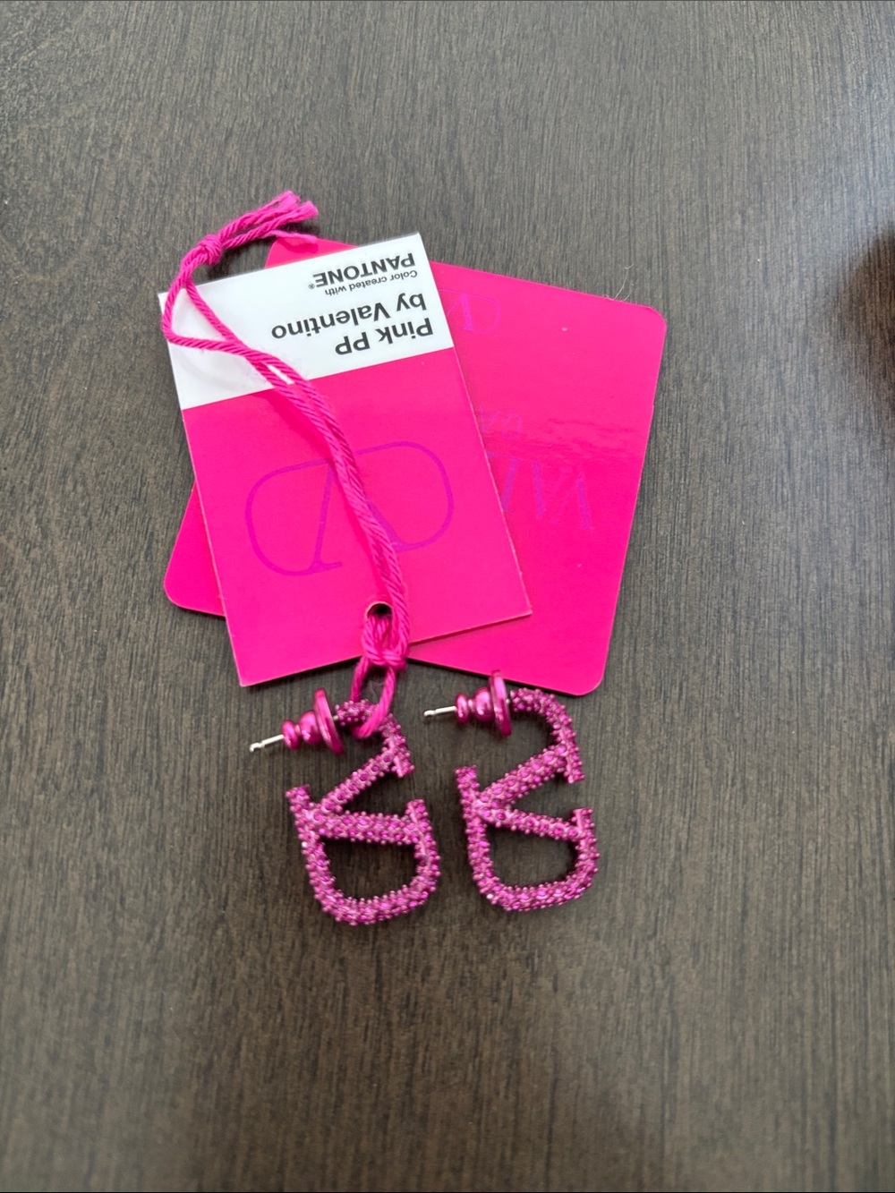 Valentino Garavani v logo hoop Earrings